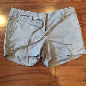 Gray twill shorts